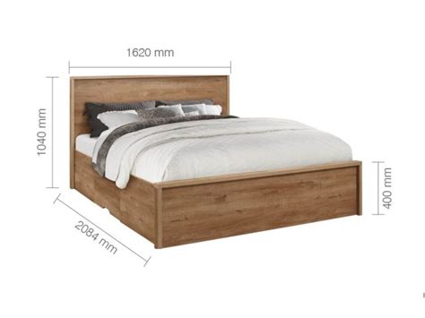 Stockwell King Bed Rustic Oak Birlea