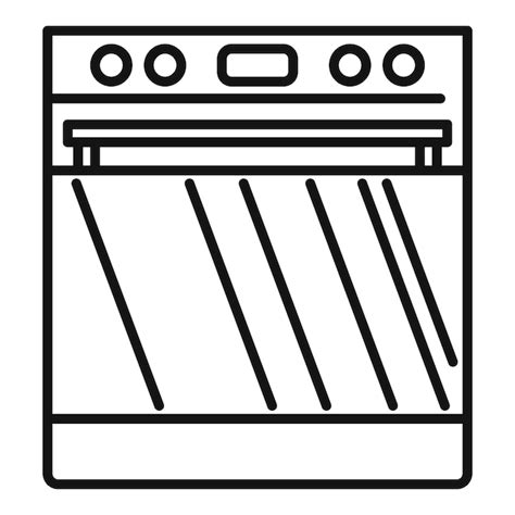 Premium Vector Digital Convection Oven Icon Outline Vector Electric