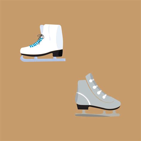 Ice Skates Icon Set Flat Set Of Ice Skates Vector Icons For Web Design