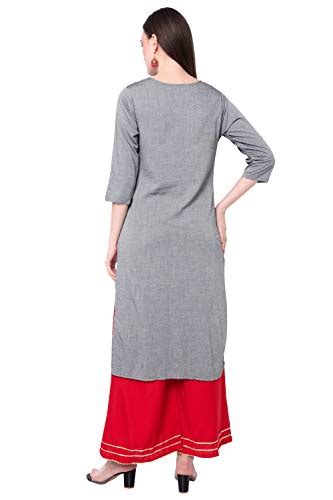 Buy Sanganeri Kurti Women S Cotton Printed Kurta With Palazzo Set Grey