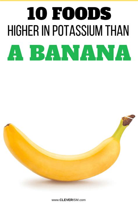 Foods Higher In Potassium Than A Banana Cleverism