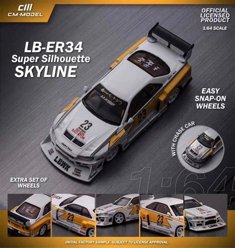 Cm Model Nissan Skyline Lbwk Er Flash Livery Mini Gt Hot Wheels