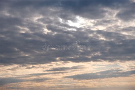 Cirrocumulus Clouds during Sunset Background Stock Image - Image of ...