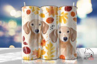 Dachshund Tumbler Wrap Graphic By Pet Cave Creative Fabrica