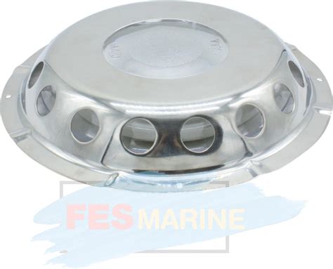 FES Marine RVS Dekventilator Met Lichtdoorlaat Bol