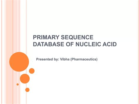 primary sequencing  nucleic acids pptx