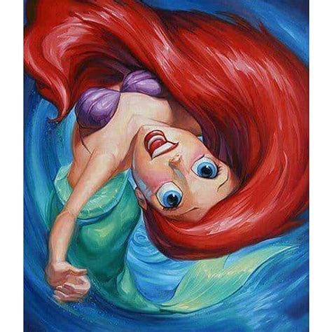 5D DIY Diamond Painting Cartoon Princess Full Diamond Painting Etsy