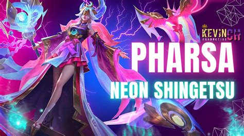 SKIN 766 Review Skin Pharsa Neon Shingetsu Mobile Legends MLBB