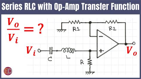 Finding The Transfer Function Of An OP Circuit Series RLC Active