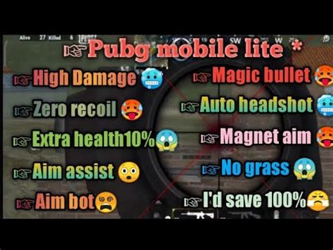 Pubg Mobile Lite High Damage Config File And Zero Recoil How To High