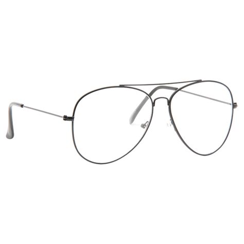 Classic 60mm Clear Aviator Glasses Cosmiceyewear