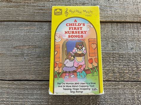 A Child's First Nursery Rhymes VHS // Golden Book Video // 1990 Golden ...