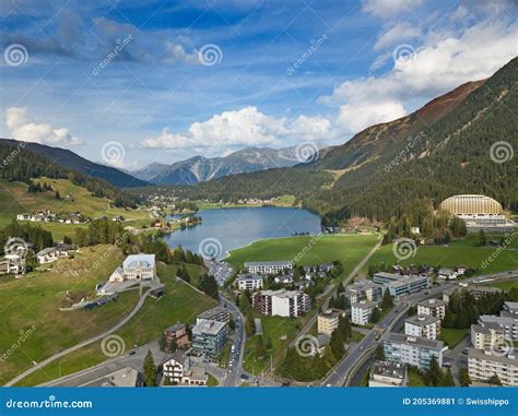 Davos City Switzerand Stock Image Image Of World Panorama 205369881