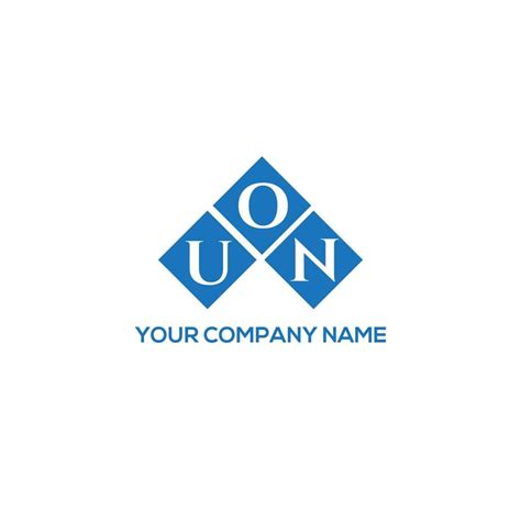 UON letter logo design on WHITE background. UON creative initials ...