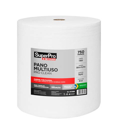 PANO MULTIUSO PRO CLEAN BRANCO 300MX27CM 35G SuperPro Bettanin