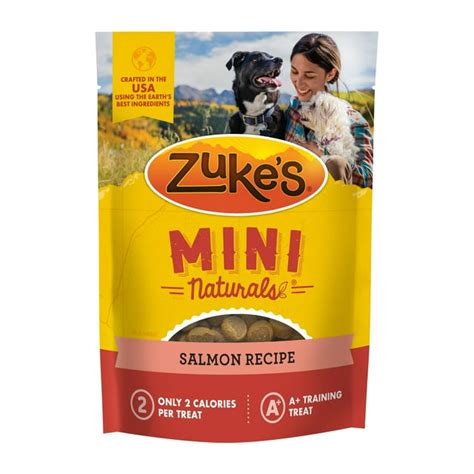 Zukes Mini Naturals Soft Dog Treats Salmon With Vitamins And Minerals