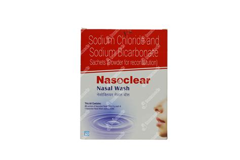 Nasoclear Nasal Wash Sachet Box Of 20 Uses Side Effects Dosage