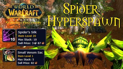 Solo Hyperspawn Farm For Spiders Silk In Season Of Discovery For All