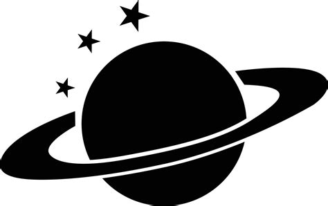 Icono Del Planeta Saturno Sobre Fondo Blanco Signo De Saturno Espacio