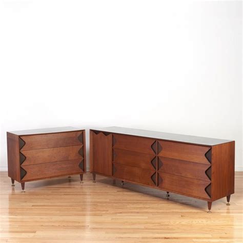 1 Dressers And Chests Chest Of Drawers Walnut Veneer Mid Century