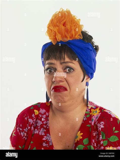 Woman Middle Old Person Headgear Clothes Brightly Facial Play