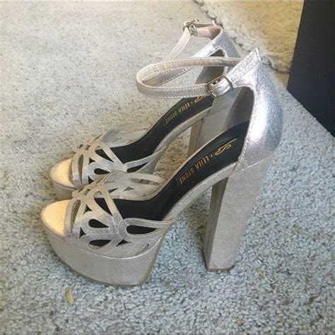 Silver Chunky Heels Silver Chunky Heels Heels Chunky Heels