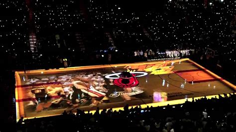 Miami Heat Opening Night Intro Continued Youtube