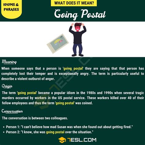 "Going Postal" Meaning, Origin and Examples • 7ESL