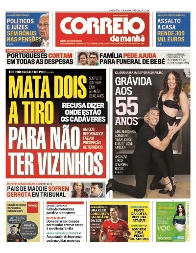 Cm De Hoje Capas Correio Da Manh