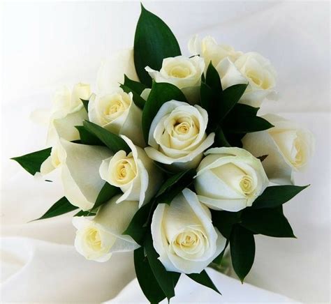 Elegant White Rose Bouquet