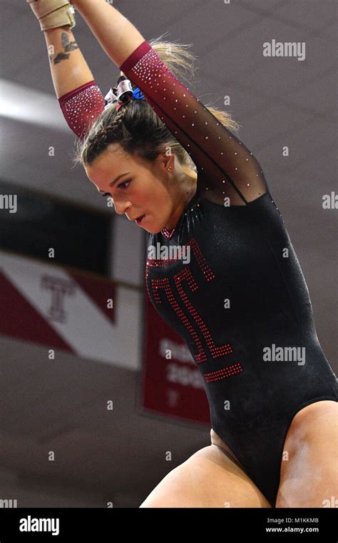 Philadelphia Pennsylvania Usa 28th Jan 2018 Temple Owls Gymnast