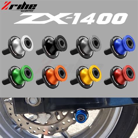 Motorcycle 10mm Swingarm Sliders Spools For Kawasaki Zx 14 Zx14r Zx1400 Zzr1400 Zzr 1400 2006 07