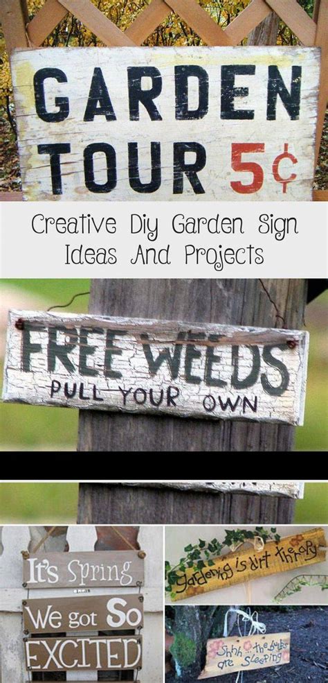 18 Creative Garden Signs Ideas To Consider Sharonsable