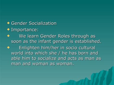 Sex And Gender Roles Ppt