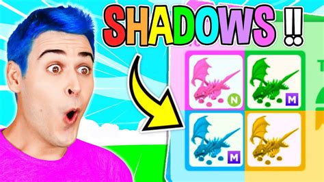 Trading Every Color Shadow Dragon In Adopt Me Roblox Adopt Me