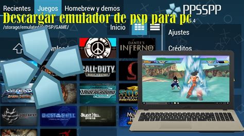 Descargar Emulador De Psp Para Pc Ppsspp Youtube