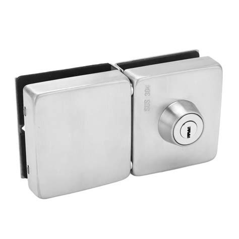 EBTOOLS Serrure De Porte En Verre Serrure De Porte Coulissante En Acier