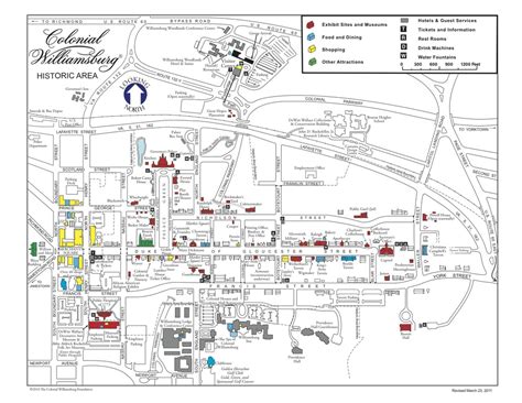 Map Of Colonial Williamsburg Field Trip Ideas