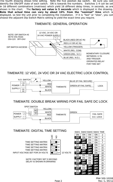 Securitron Tm 9 500 10200c Installation And Operating Instructions Io 10200 20c