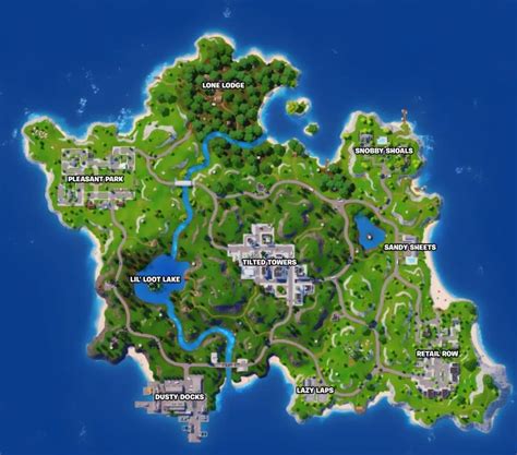 Carte Et Emplacements De Rechargement De Fortnite Og Amk Station France