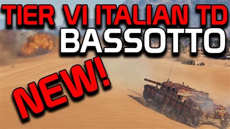 The New Tier 6 Italian TD Bassotto World Of Tanks YouTube