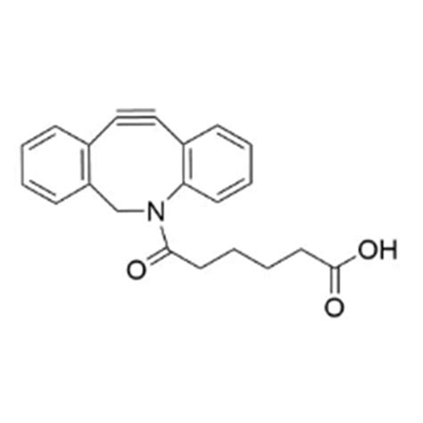 二苯基环辛炔 C6 羧酸DBCO C6 COOH1425485 72 8 有一个加长的6碳原子间隔臂 哔哩哔哩