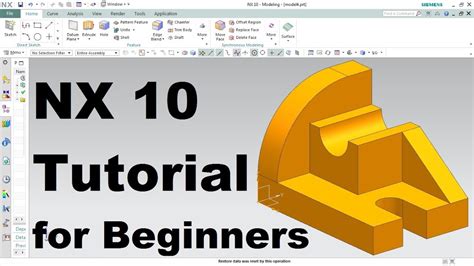 Siemens Nx Tutorial For Beginners Youtube