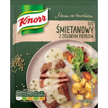 KNORR SOS ŚMIETANOWY Z ZIELONYM PIEPRZEM 30 G Knorr Sklep EMPIK