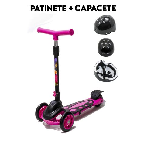 Patinete Dobr Vel E Ajust Vel Anos Brinde Capacete Em Promo O