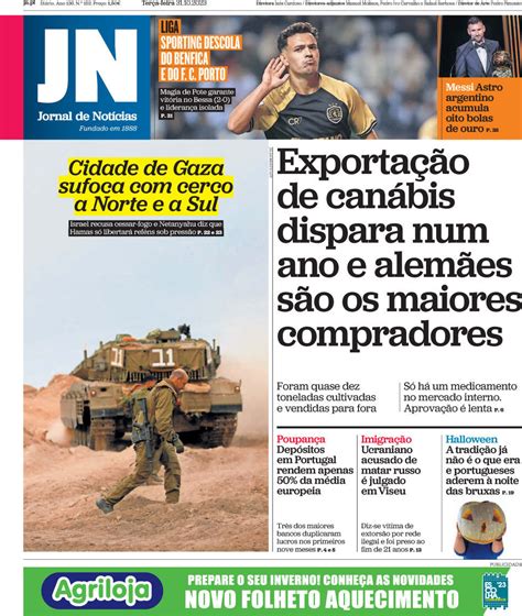 Capa Jornal De Not Cias Outubro Capasjornais Pt