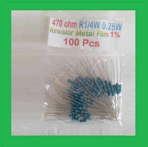 Jual Qty Pcs Resistor R W Ohm R Ohm Metal Film Di