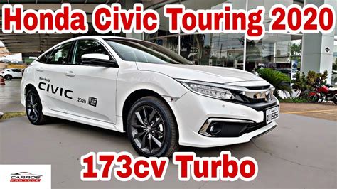 Carros pra Você Honda Civic Touring 1 5L Turbo 2020 Teste Rápido na