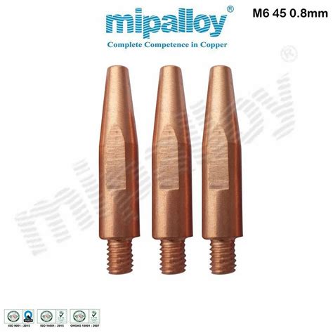 Copper Mig Welding Contact Tip M Mm At Rs Piece In Chennai