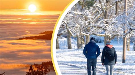 Winter Einbruch Im Januar Schneeflocken Bis In Tiefe Lagen